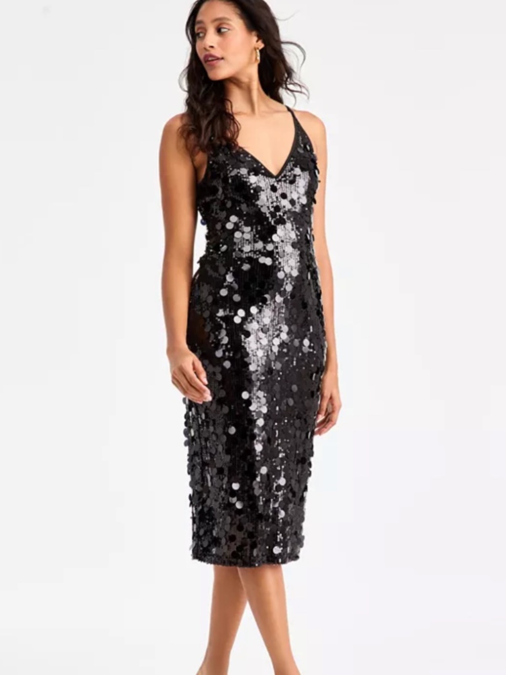 (NWT) Bar III Pailette Midi Dress